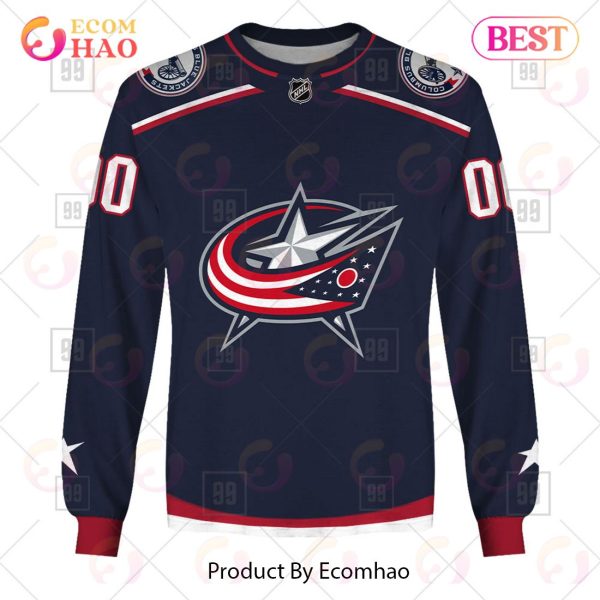 Personalized NHL Columbus Blue Jackets Jersey 2023 Style 3D Hoodie