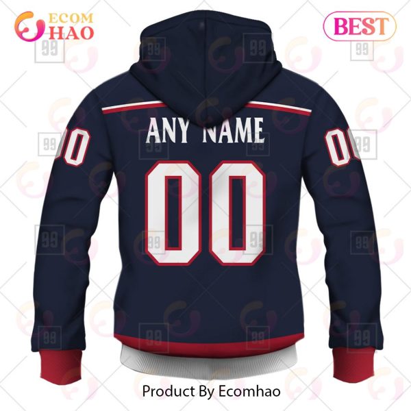 Personalized NHL Columbus Blue Jackets Jersey 2023 Style 3D Hoodie