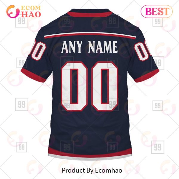 Personalized NHL Columbus Blue Jackets Jersey 2023 Style 3D Hoodie