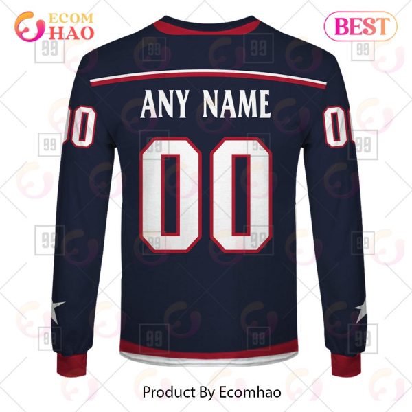 Personalized NHL Columbus Blue Jackets Jersey 2023 Style 3D Hoodie