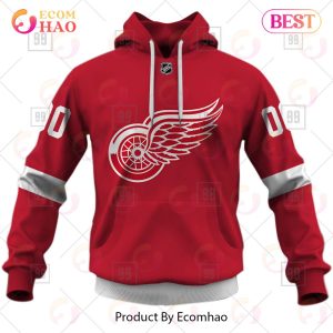 Personalized NHL Detroit Red Wings Jersey 2023 Style 3D Hoodie