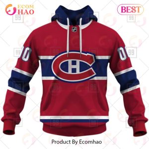 Personalized NHL Montreal Canadiens Jersey 2023 Style 3D Hoodie