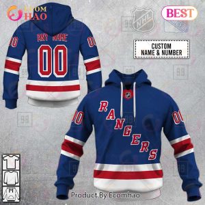 Personalized NHL New York Rangers Jersey 2023 Style 3D Hoodie