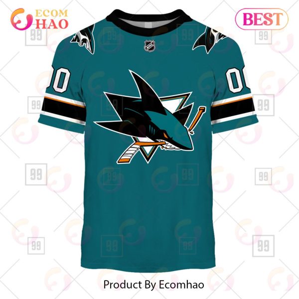 Personalized NHL San Jose Sharks Jersey 2023 Style 3D Hoodie
