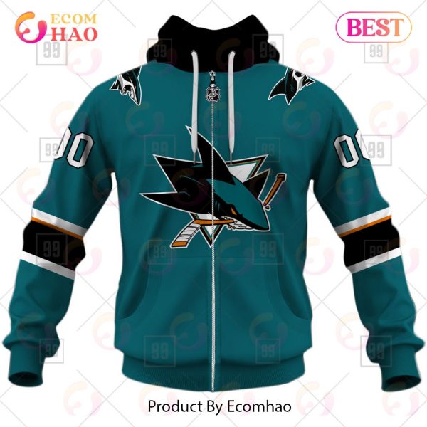 Personalized NHL San Jose Sharks Jersey 2023 Style 3D Hoodie