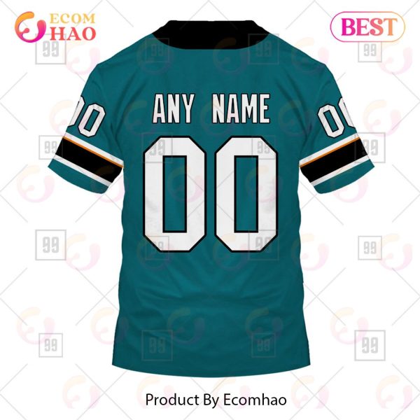 Personalized NHL San Jose Sharks Jersey 2023 Style 3D Hoodie