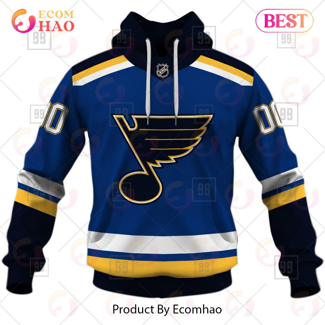 Personalized NHL St. Louis Blues Jersey 2023 Style 3D Hoodie