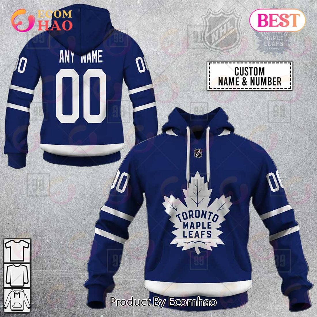 Personalized NHL Toronto Maple Leafs Jersey 2023 Style 3D Hoodie