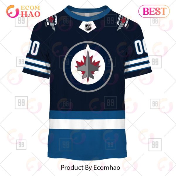 Personalized NHL Winnipeg Jets Jersey 2023 Style 3D Hoodie