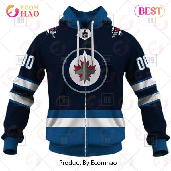Personalized NHL Winnipeg Jets Jersey 2023 Style 3D Hoodie