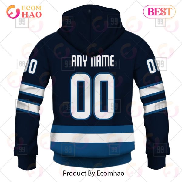Personalized NHL Winnipeg Jets Jersey 2023 Style 3D Hoodie