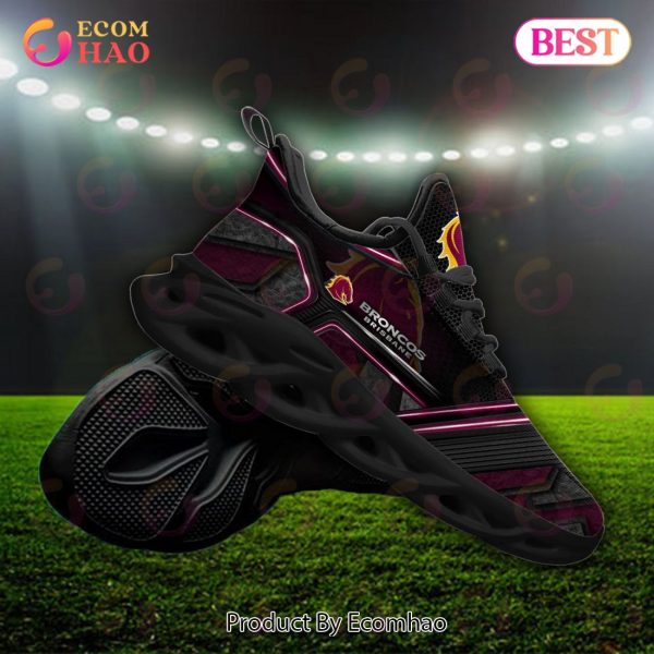 NEW NRL Brisbane Broncos Custom Name Max Soul Shoes, Sneaker