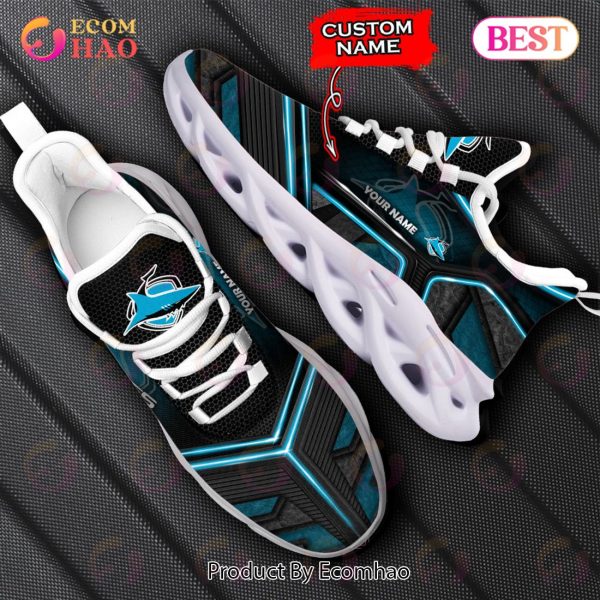 NEW NRL Cronulla-Sutherland Sharks Custom Name Max Soul Shoes, Sneaker