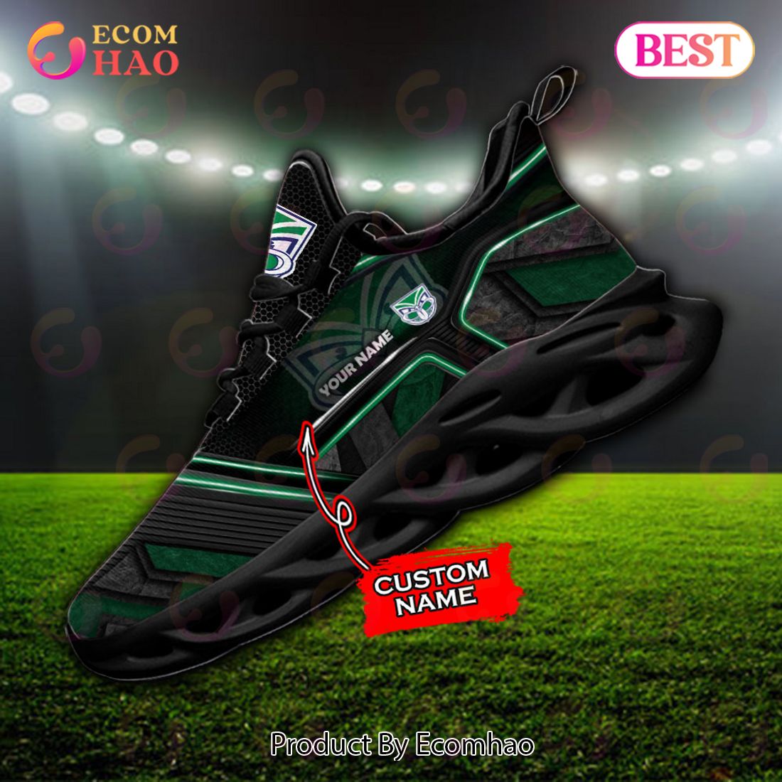 NEW NRL New Zealand Warriors Custom Name Max Soul Shoes, Sneaker