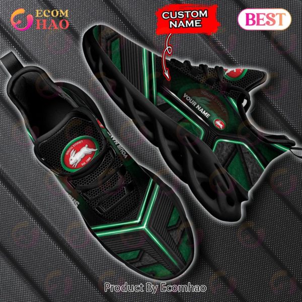 NEW NRL South Sydney Rabbitohs Custom Name Max Soul Shoes, Sneaker