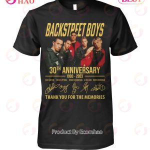 30th Anniversary Backstreet Boys 1993 – 2023 Thank You For The Memories T-Shirt