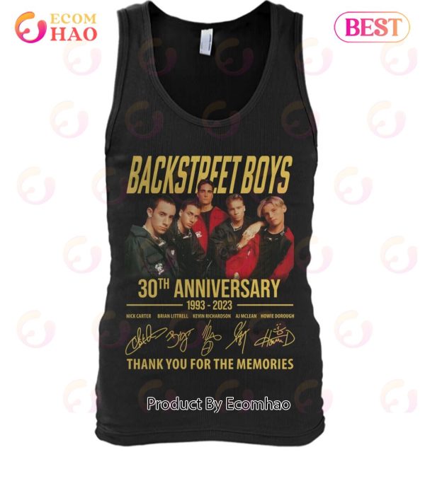 30th Anniversary Backstreet Boys 1993 – 2023 Thank You For The Memories T-Shirt