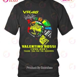 Vr 46 AGV Valentino Rossi 1996 – 2021 Thank You For The Memories T-Shirt