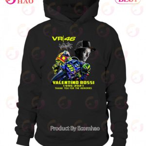 Vr 46 Movistar Valentino Rossi 1996 – 2021 Thank You For The Memories T-Shirt