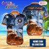 MLB Detroit Tigers Special Hawaiian Design Dolphins And Waves Button Shirt