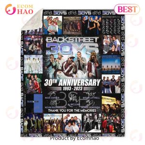 Backstreet Boys 30th Anniversary 1993 – 2023 Thank You For The Memories Fleece Blanket, Sherpa Fleece Blanket, Quilt