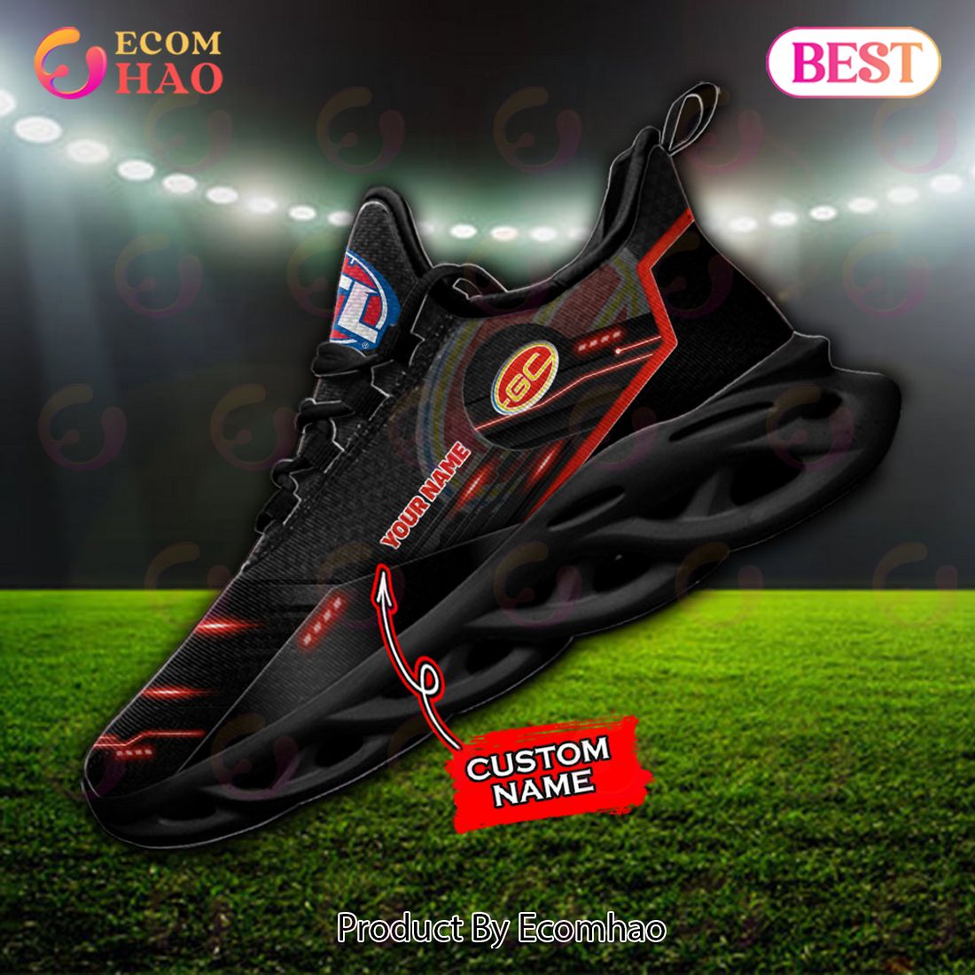 AFL Gold Coast Suns Max Soul Sneaker Custom Name