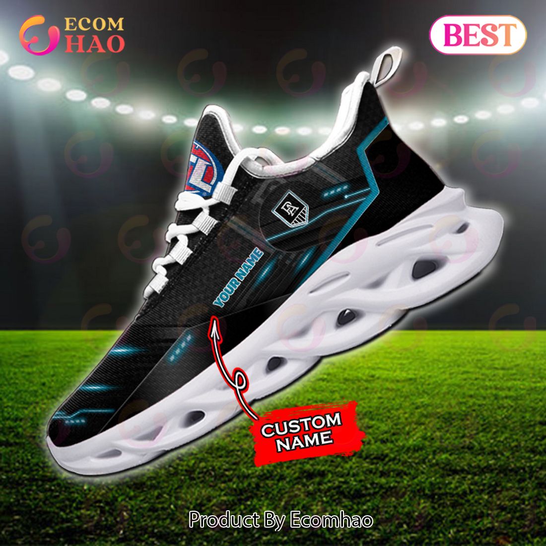 AFL Port Adelaide Power Max Soul Sneaker Custom Name