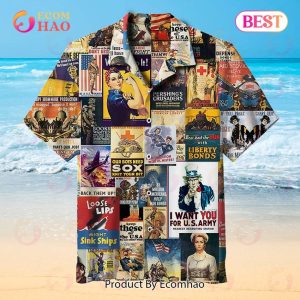 World War I & II Vintage Universal Hawaiian Shirt