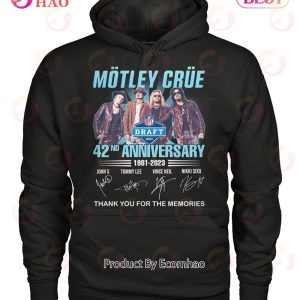 42nd Anniversary Motley Crue 1981 – 2023 Thank You For The Memories T-Shirt