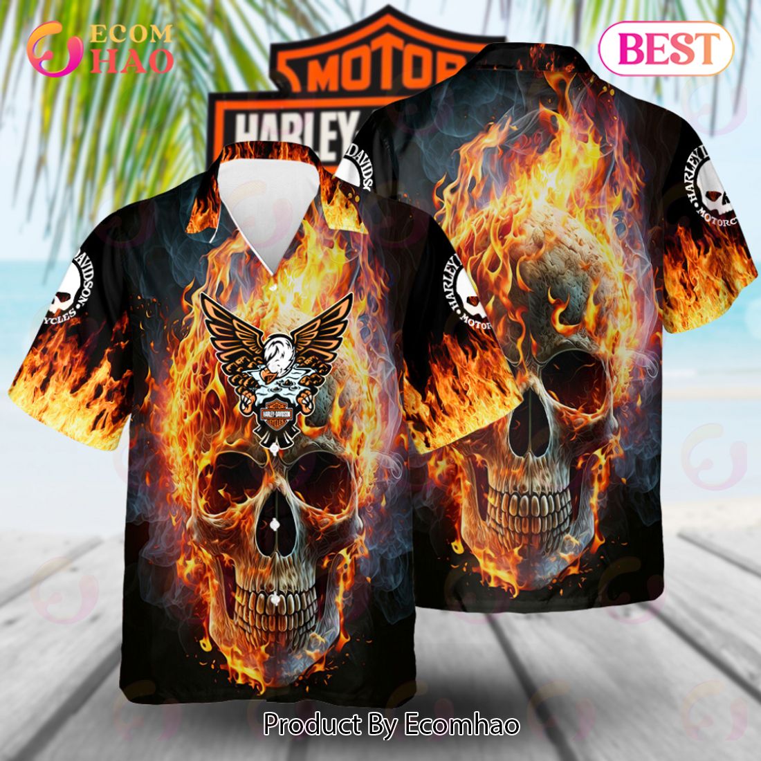 HDM Hawaiian Shirt Skull Fashion For True Fans Model