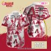 Custom Name MLB Atlanta Braves Special Hawaiian Design Button Shirt