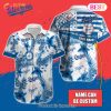 Custom Name MLB Miami Marlins Special Hawaiian Design Button Shirt