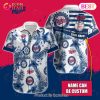 Custom Name MLB Miami Marlins Special Hawaiian Design Button Shirt