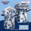 Custom Name MLB Toronto Blue Jays Special Hawaiian Design Button Shirt