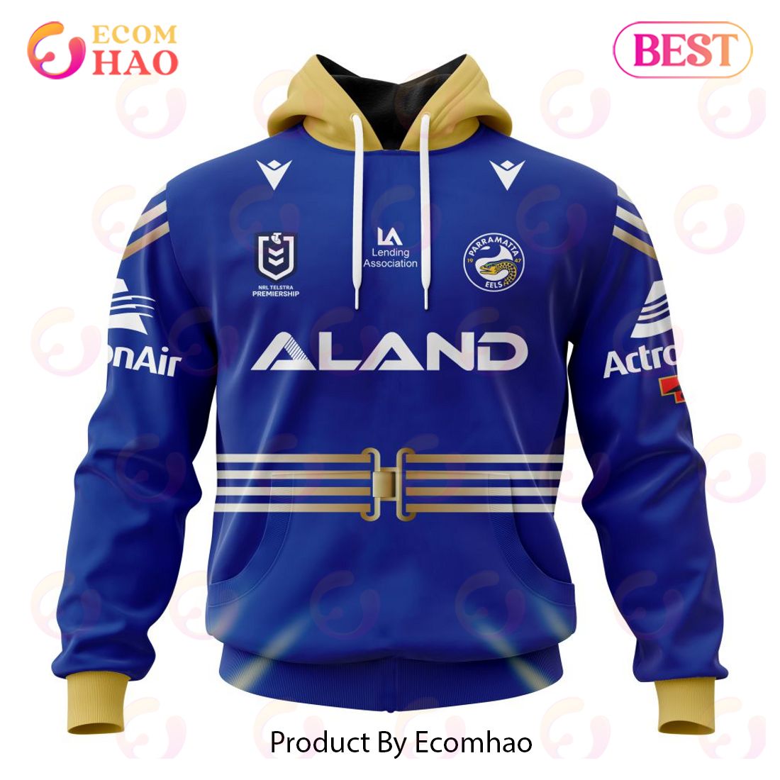 NRL Parramatta Eels Special ANZAC Day Kits 2023 3D Hoodie