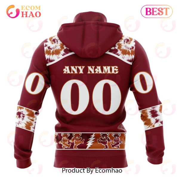 Personalized NHL Arizona Coyotes Special Grateful Dead Design 3D Hoodie