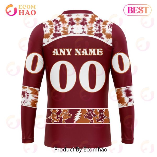 Personalized NHL Arizona Coyotes Special Grateful Dead Design 3D Hoodie