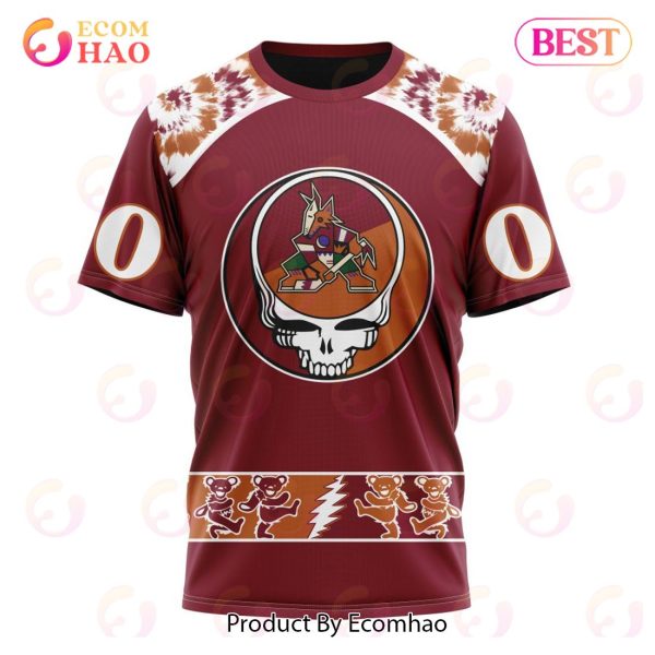 Personalized NHL Arizona Coyotes Special Grateful Dead Design 3D Hoodie