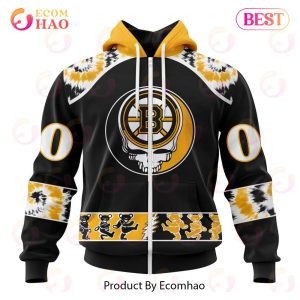Personalized NHL Boston Bruins Special Grateful Dead Design 3D Hoodie