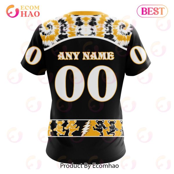 Personalized NHL Boston Bruins Special Grateful Dead Design 3D Hoodie