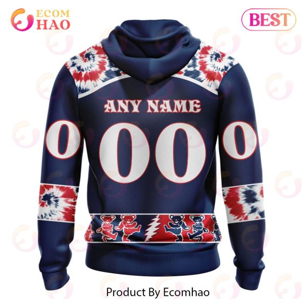 Personalized NHL Columbus Blue Jackets Special Grateful Dead Design 3D Hoodie
