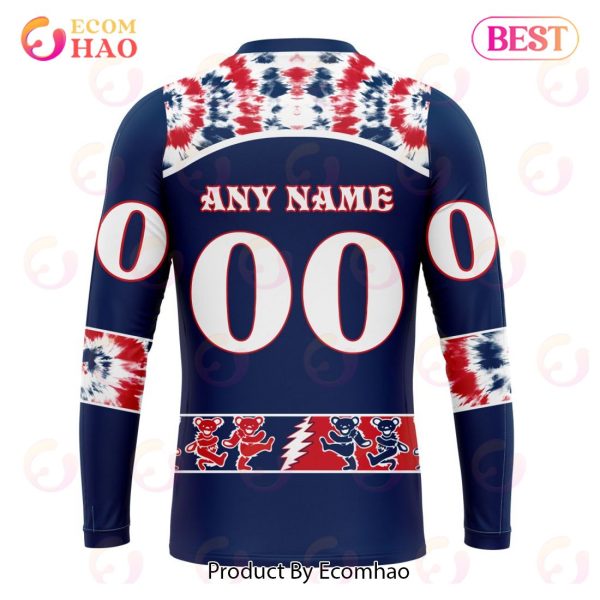 Personalized NHL Columbus Blue Jackets Special Grateful Dead Design 3D Hoodie