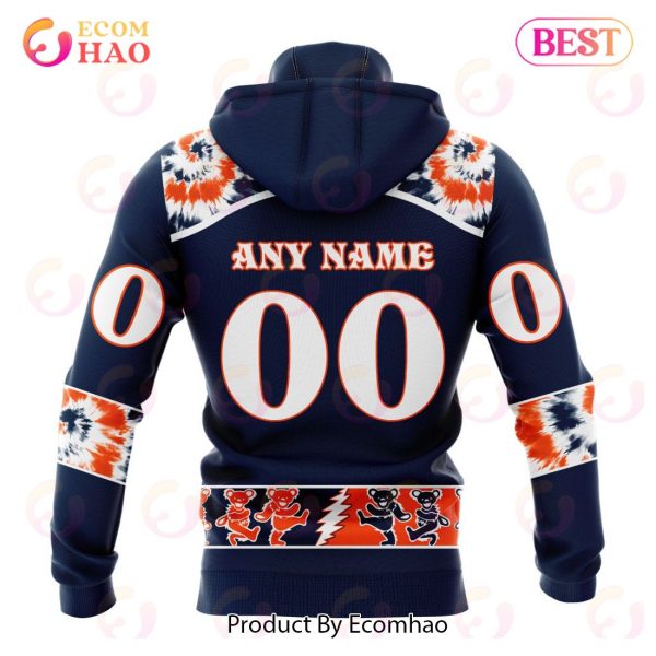Personalized NHL Edmonton Oilers Special Grateful Dead Design 3D Hoodie