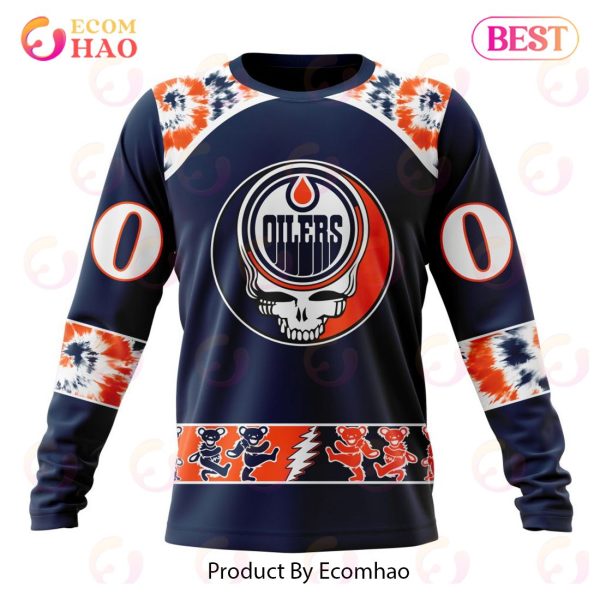 Personalized NHL Edmonton Oilers Special Grateful Dead Design 3D Hoodie