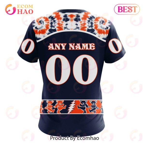 Personalized NHL Edmonton Oilers Special Grateful Dead Design 3D Hoodie