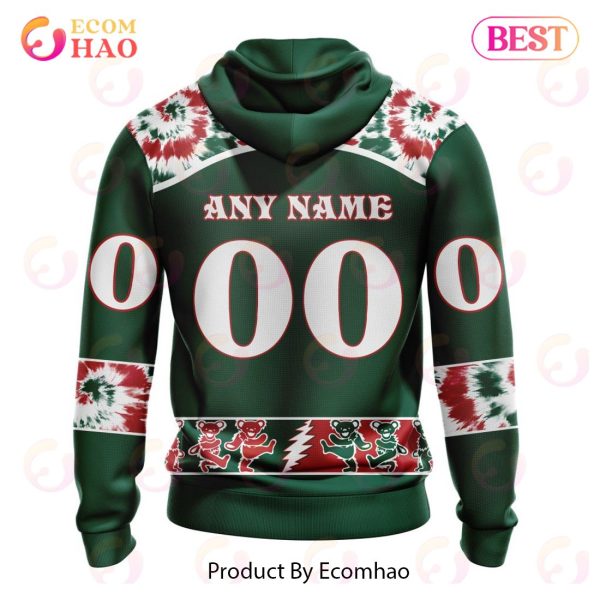Personalized NHL Minnesota Wild Special Grateful Dead Design 3D Hoodie