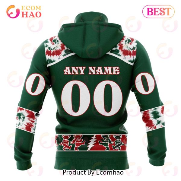Personalized NHL Minnesota Wild Special Grateful Dead Design 3D Hoodie