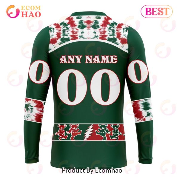 Personalized NHL Minnesota Wild Special Grateful Dead Design 3D Hoodie
