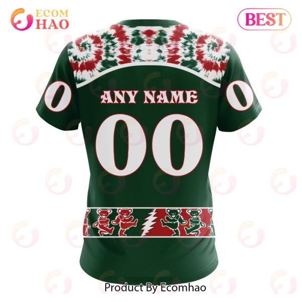 Personalized NHL Minnesota Wild Special Grateful Dead Design 3D Hoodie