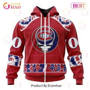 Personalized NHL Montreal Canadiens Special Grateful Dead Design 3D Hoodie